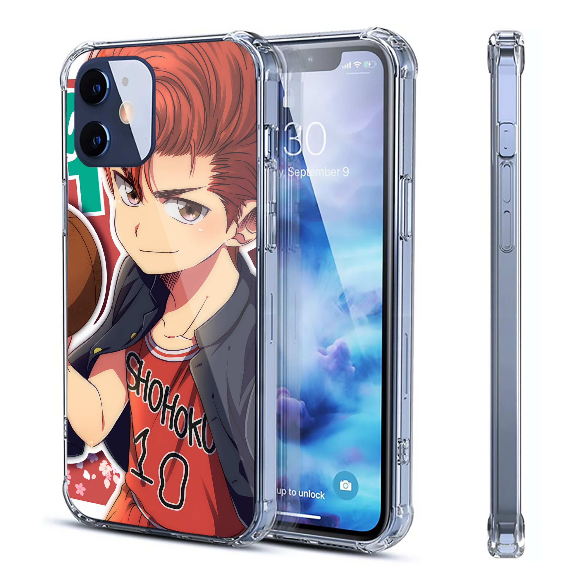 （画像用） SLAM DUNK／スラムダンク 【iPhone 12シリーズ対応】透明スマホケース（クリアソフトケース）